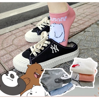 [LOẠI1] Tất nữ cổ ngắn thoáng khí thấm mồ hôi vải Cotton in hình nhiều màu dễ thương