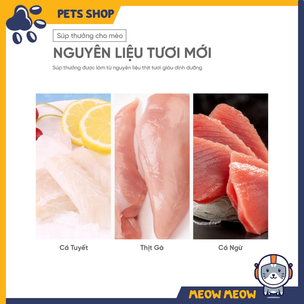 Súp thưởng cho mèo Catfood | Thanh 15g | Súp thưởng dinh dưỡng dành cho mèo.