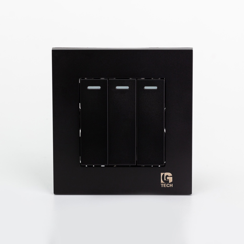Công tắc điện ba vuông Lgtech LG-B20-0003 cao cấp