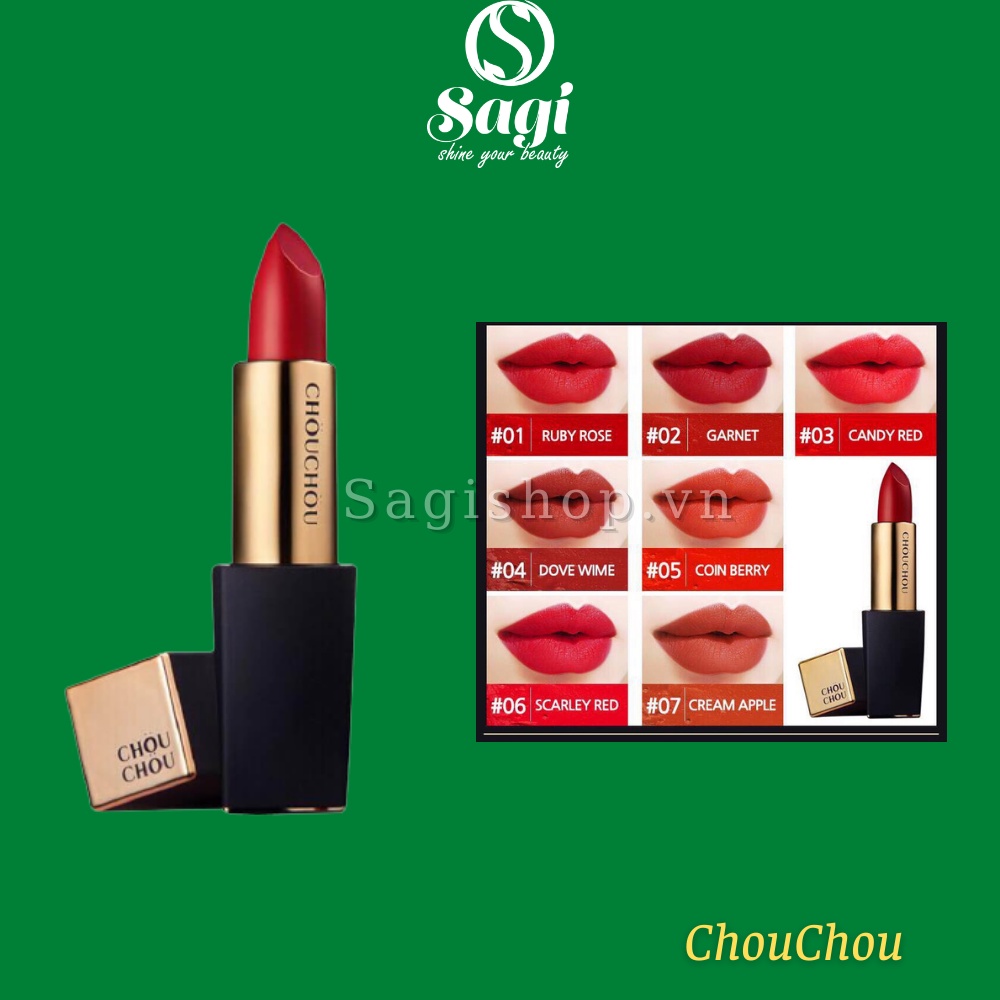 Son Thỏi Mạ Vàng ChouChou Premium Matte 14k Gold Edition 3.5g