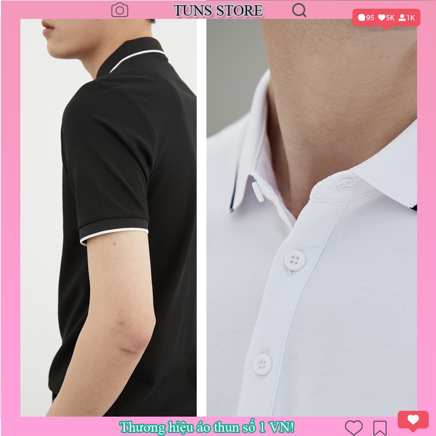 Áo Polo Nam Nữ cổ bẻ vải cá sấu cotton phong cách trẻ trung, chuẩn form, nhiều màu | BigBuy360 - bigbuy360.vn