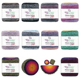 Cuộn len sợi dệt cotton tái chế Retwisst Recycled Chainy Cotton Cake 250gr