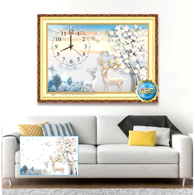 TRANH ĐÍNH ĐÁ Y8191  70×50cm