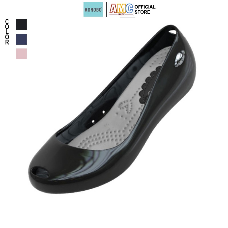 Giày nhựa Thái Lan đi mưa hở mũi cao cấp hiệu MONOBO - JULIE