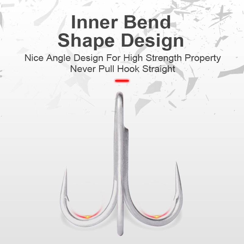 Set 5 lưỡi câu cá Kingdom 8841 bằng thép carbon màu đen