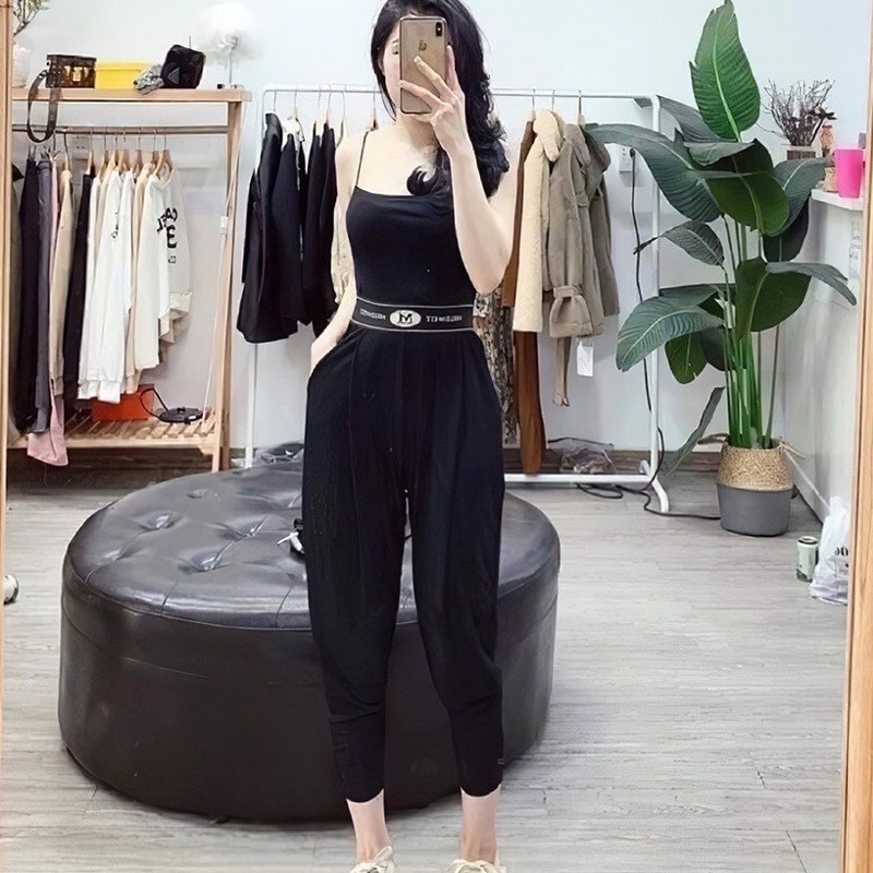 Quần bom nữ vải nhăn lạnh,xếp ly,siêu nhẹ siêu mát, form chuẩn tôn dáng