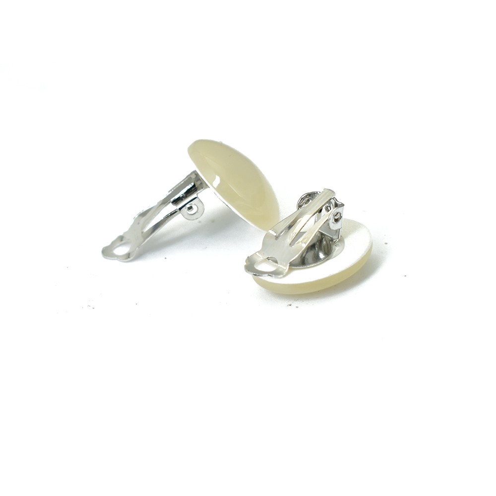 Khuyên kẹp không xỏ tai bằng resin hình trò/bầu dục/hình học dành cho nữ