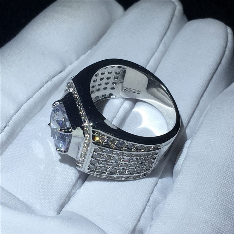 Nhẫn Đính Đá Zircon Lấp Lánh Thời Trang Cho Nữ