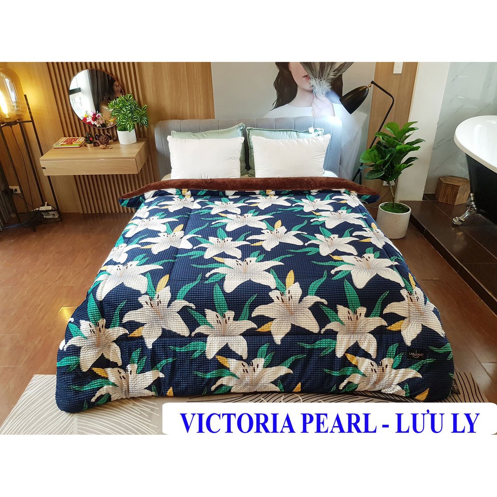 Chăn lông cừu Pháp Lasante - Dòng Victoria Pearl cỡ giường đơn và giường đôi