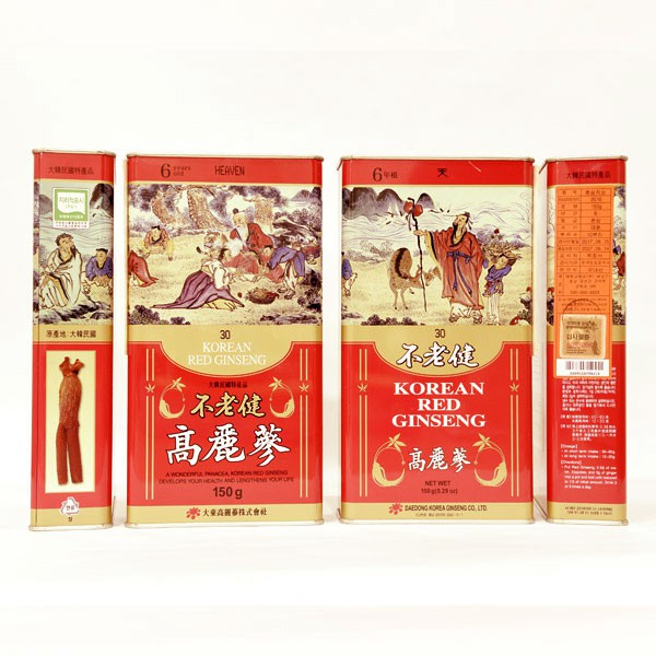 Hồng Sâm Củ Khô 150gr Daedong Korea Ginseng Heaven Số 30 Size Lớn 10 Củ