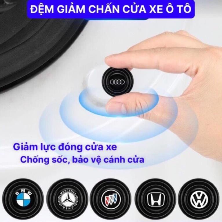 Nút Giảm Chấn Ô Tô, Giảm Lực Đóng Cửa Xe Ô Tô, Miếng Dán Chống Sốc - Bảo Vệ Xe