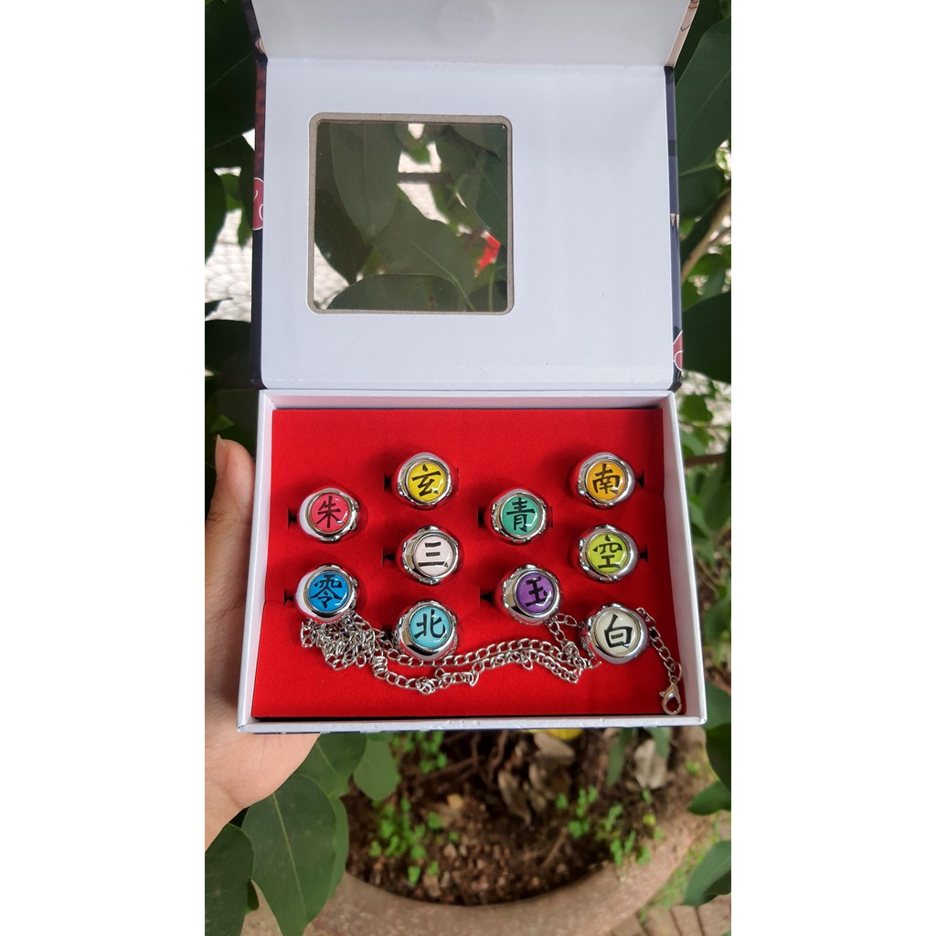 Set 10 nhẫn  Akatsuki - NARUTO - Baystore