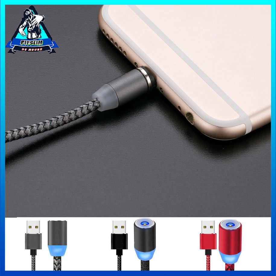 2M Cáp bện xoay 360 ° Cáp sạc từ tính với 3 đầu dây [8/15]