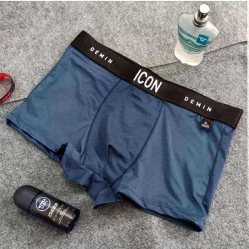 Quần Lót Nam Boxer Thun Lạnh ICON Co dãn 4 chiều, Quần sịp Nam Thun Lạnh Boxer ICON Demin Loại 1 - SMEN