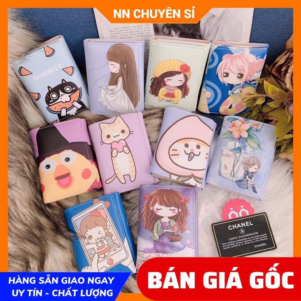 VÍ NGẮN CHIBI DỄ THƯƠNG ⚡100% ẢNH THẬT ⚡ VÍ NỮ HOẠT HÌNH