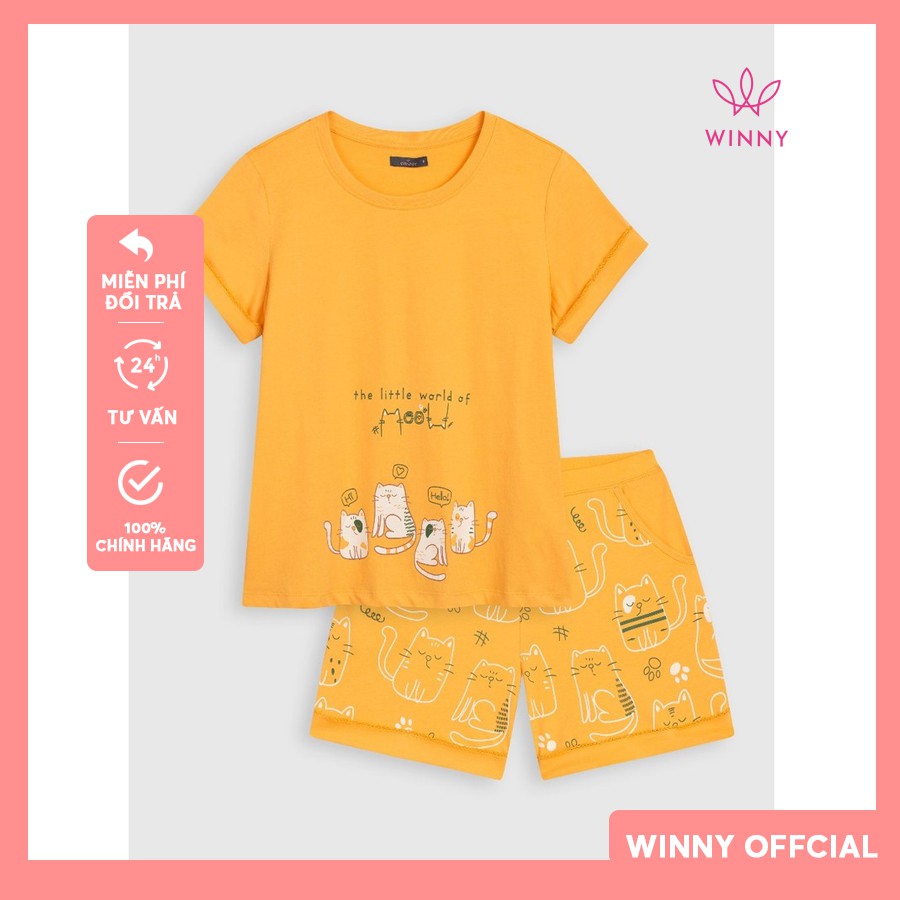 Bộ mặc nhà cộc tay quần đùi Winny 1MNCT21314C