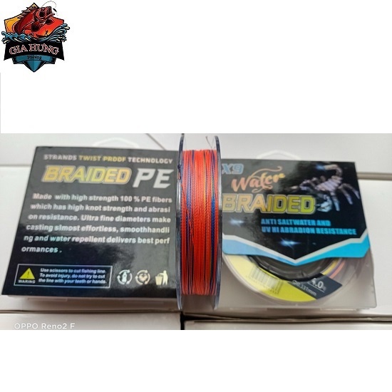 Dây Dù câu cá X9 BRAIDED dài 200m bọ cạp mới về ạ Dù 7 màu