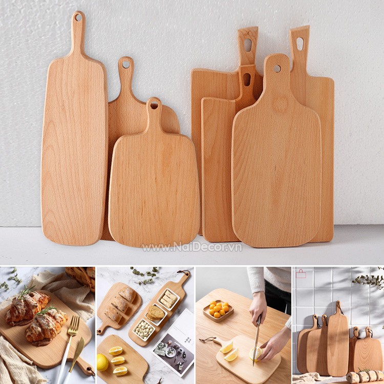 [Tổng hợp] Thớt gỗ đẹp để chụp food - Phụ kiện chụp ảnh Nai Decor