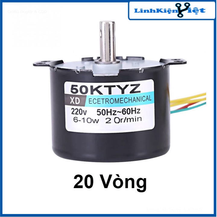 Động Cơ Giảm Tốc 50KTYZ 220VAC 6W
