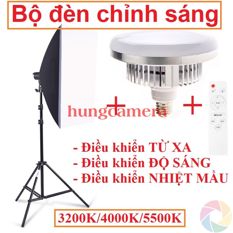 Bộ Đèn Studio Điều Khiển Từ Xa, Điều Chỉnh Độ Sáng, Chỉnh màu Chuyên Nghiệp