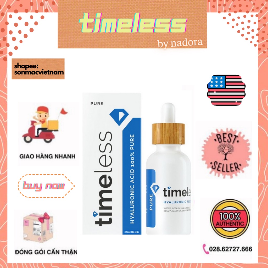 Serum Cấp Nước Timeless Hyaluronic Acid Pure (30ml)