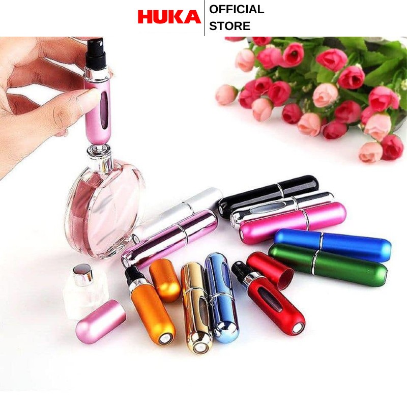 Lọ Chiết - Chai Chiết - Ống Chiết Nước Hoa Mini Dạng Xịt Nhỏ Gọn Tiện Lợi Dung Tích 5ml - HUKA