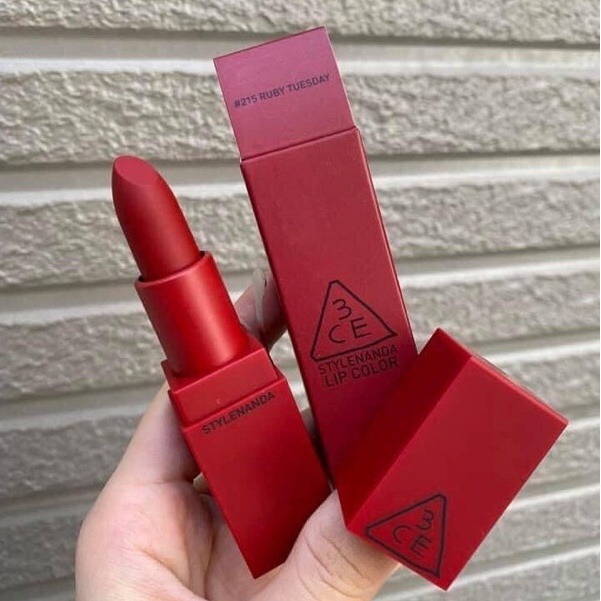 SON THỎI 3CE RED RECIPE LIP COLOR #215 RUBY TUESDAY