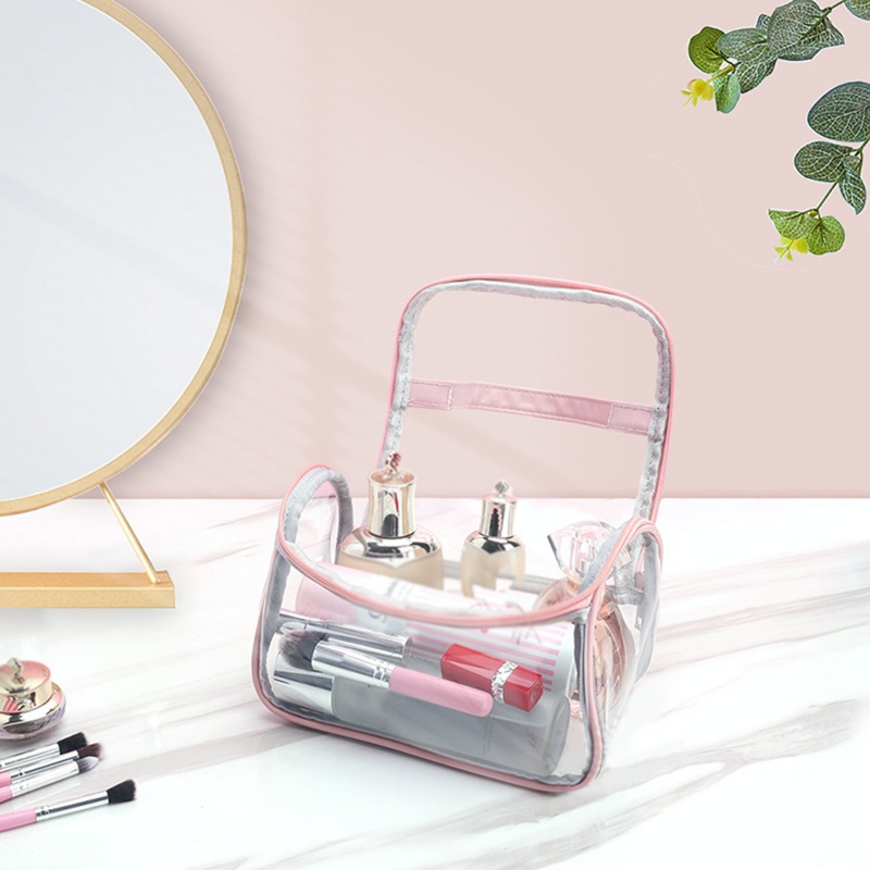 Túi PVC Trong Suốt Có Khóa Kéo Đựng Đồ Trang Điểm / Mỹ Phẩm Tiện Dụng