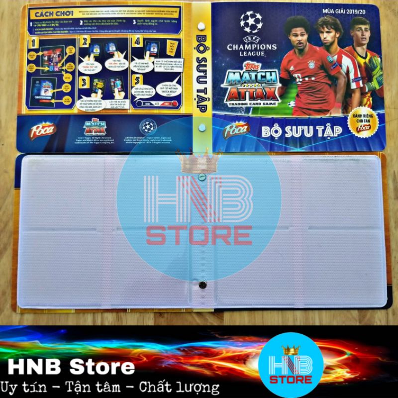 Album rỗng cầu thủ bóng đá - Poca Match Attax 19/20