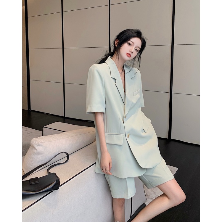 [SẴN]- CÓ TÁCH SÉT Áo blazer + Quần short cá tính phong cách Ulzzang(S52)