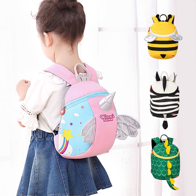 Ba Lô Chống Thất Lạc Họa Tiết Dễ Thương Xinh Xắn Cho Bé Mẫu Giáo 1-3-5 Tuổi 2