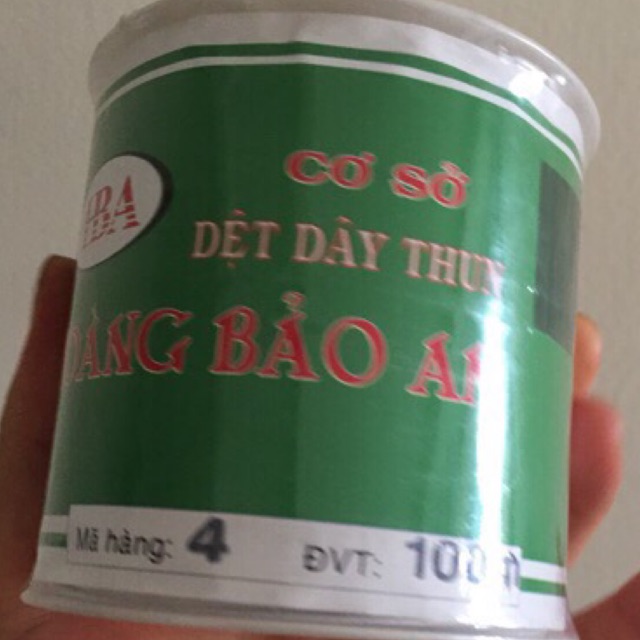 Cuộn dây thun co giãn màu trắng size bé