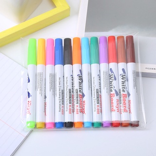 Bộ bút dạ 8 màu 12 màu kicyn dùng viết bảng trắng xóa được lizamo bd151 - ảnh sản phẩm 6