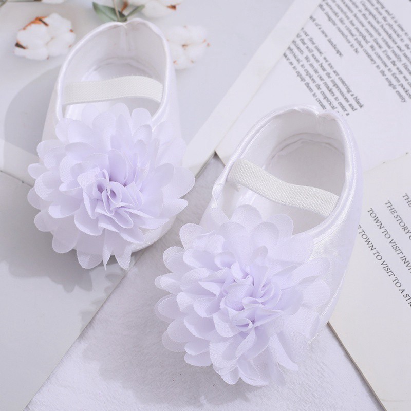 WALKER Giày Tập Đi Đế Mềm Hoạ Tiết Hoa Cho Bé Gái