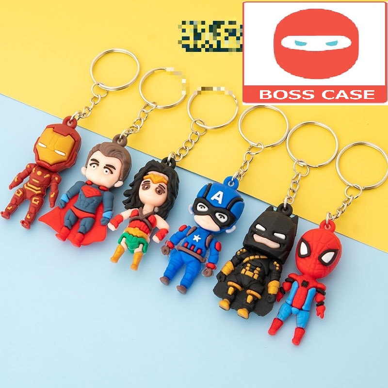 Móc khóa - dây chìa khóa  Siêu anh hùng marvel hulk bat man người sắt superman người nhện rẻ đẹp chất lượng tốt