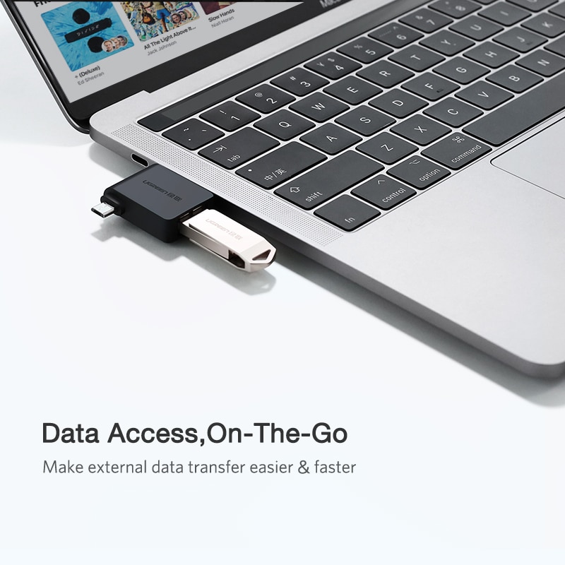 Ugreen Đầu Chuyển Đổi OTG 2 Trong 1 Micro USB Type C Sang USB 3.0 Type-C Cho Samsung Galaxy S10 Macbook Huawei
