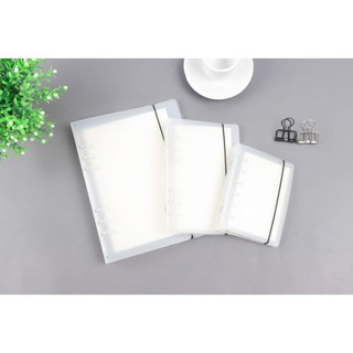 BÌA SỔ CÒNG NHỰA MỜ PP 6 CÒNG SIZE A5, A6 cho bullet journal / planner / scrapbook