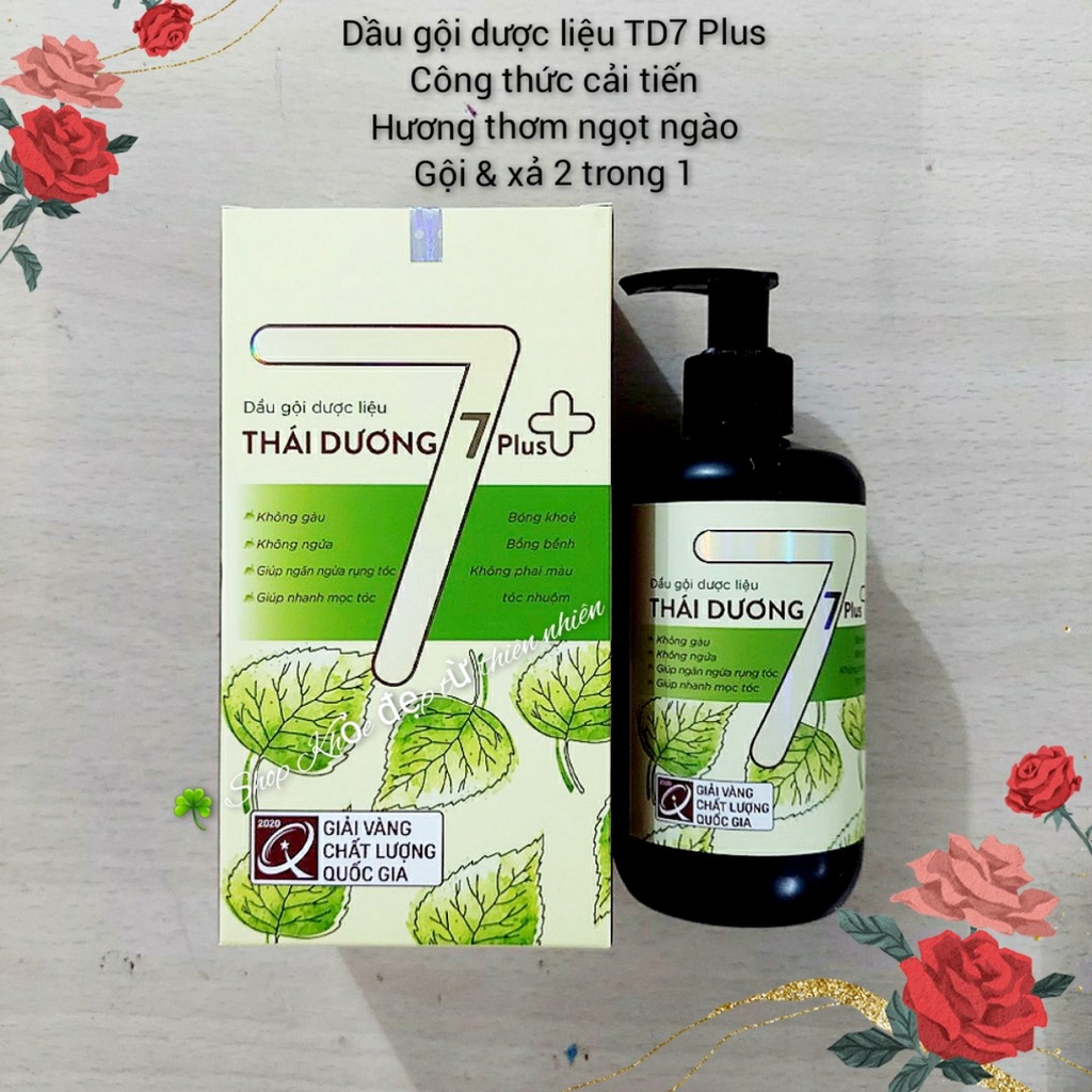 [Mẫu Mới] Dầu Gội Đầu Thái Dương 7 Plus + , công thức cải tiến, kiềm dầu, ngừa gàu, chống rụng tóc