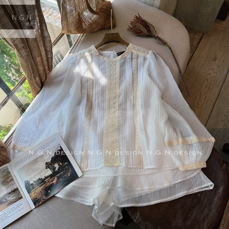 Sét đũi dài tay viền ren