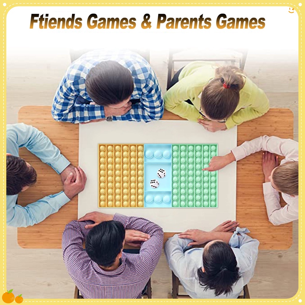 Pop It Bàn cờ Cao Cấp 2021 Đồ chơi giải trí thông minh, giảm căng thẳng hiệu quả cho người lớn và trẻ em