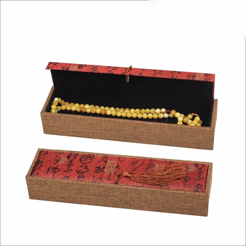 [GIÁ BUÔN] Hộp dài gấm cao cấp dài đựng trang sức - Hàng loại 1 chắc chắn PH844