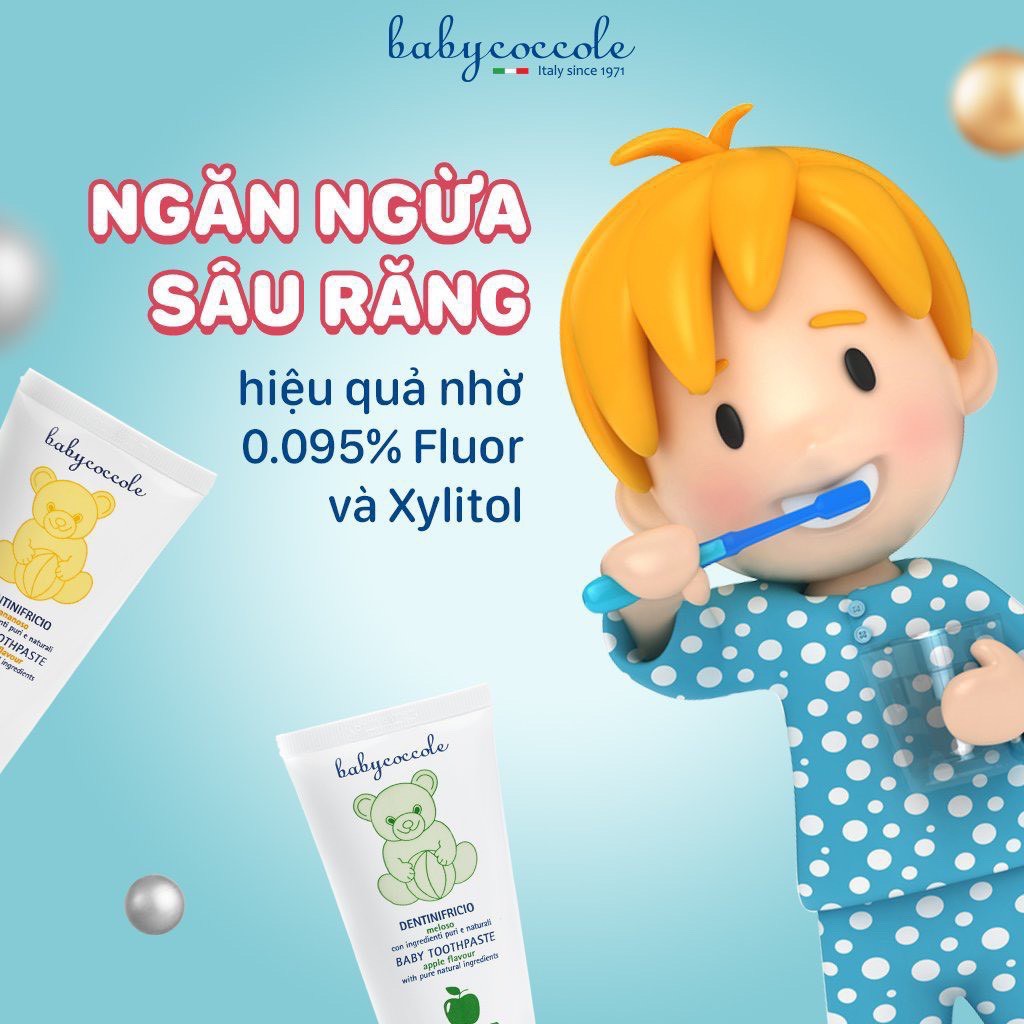 Kem đánh răng cho bé Babycoccole 12m+ (tuýp 75ml)