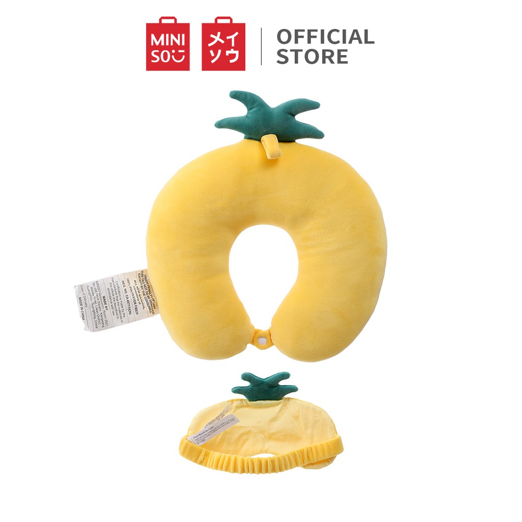 Gối chữ U Fruit Series Eye Patch (Dứa) Miniso