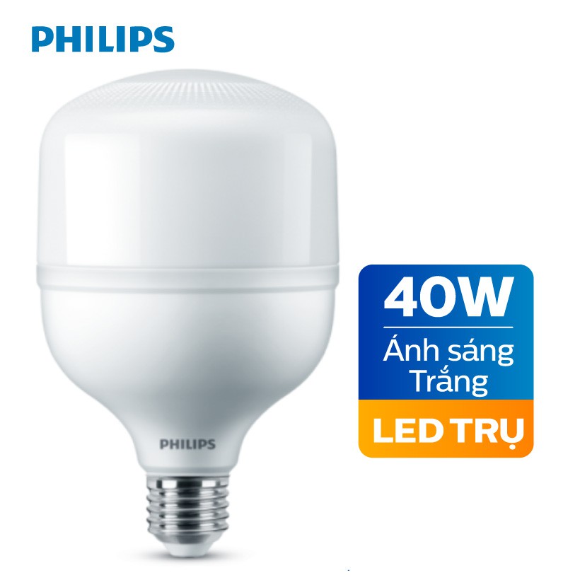 Bóng đèn Philips LED Trụ TForce core 40W HB E27- Ánh sáng trắng/ Ánh sáng vàng