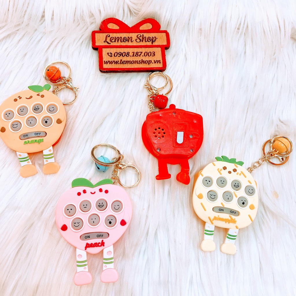 Móc Khóa Game Đập Chuột (Có Đèn + Tiếng ) - Giao Màu Ngẫu Nhiên