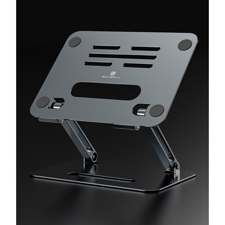 Giá đỡ để laptop stand notebook Macbook, laptop bằng hợp kim nhôm có thể điều chỉnh độ cao lên xuống.