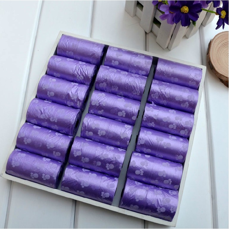 Bộ 5 cuộn/ 75 túi đựng rác vệ sinh cho thú cưng