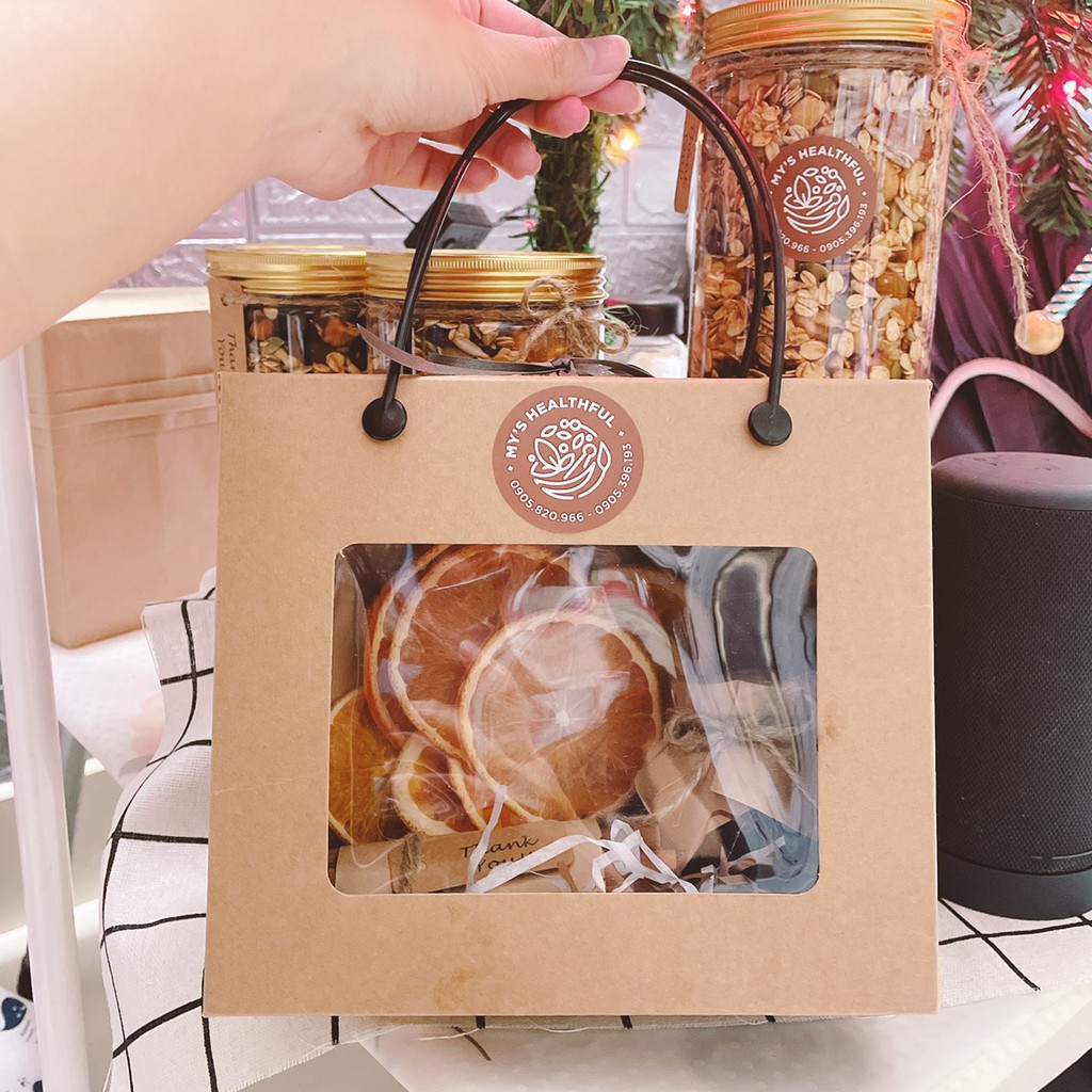 25 cái - Hộp giấy kraft đựng thực phẩm, 2 hộp nhựa nắp nhôm 800ml - 1kg = Hộp Q5 | BigBuy360 - bigbuy360.vn