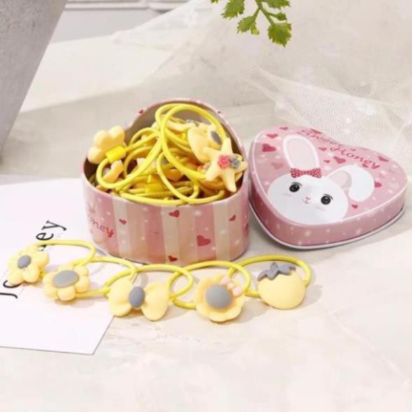 Hộp cột tóc hình tim Lovely dễ thương