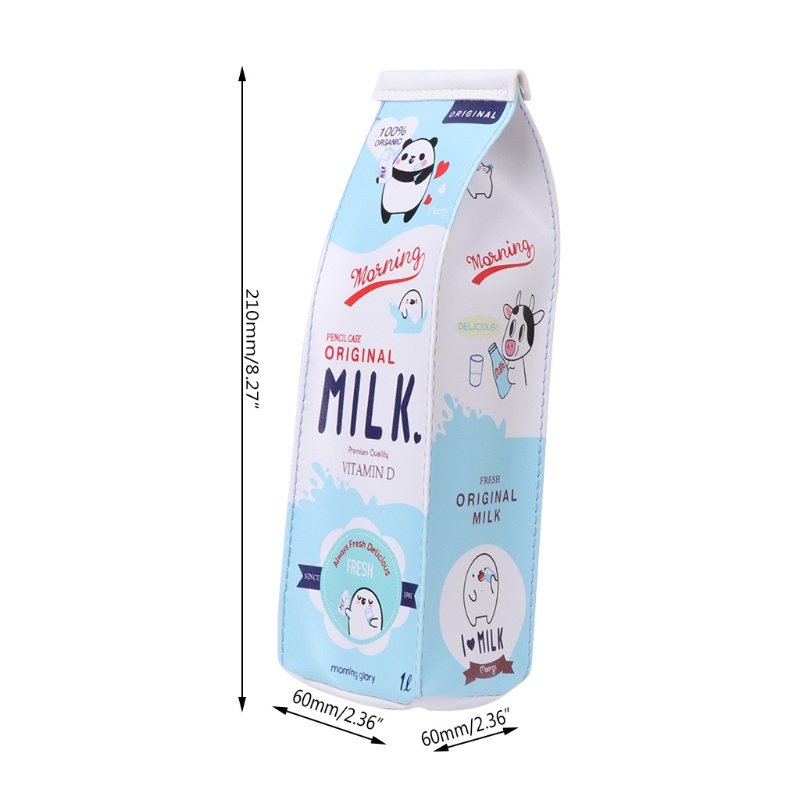 Túi Đựng Bút / Đồ Trang Điểm Hình Hộp Sữa Sáng Tạo
